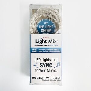 Light Mix Music Sync Fairy LED String Lights 32 ft NIB